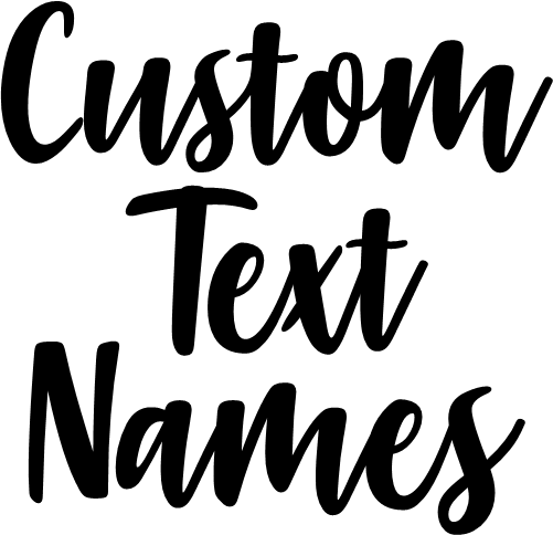 (ct-002) Gabelisa Custom Text Names Numbers
