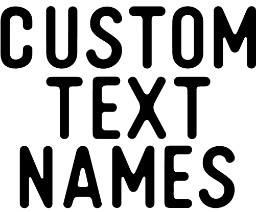 (ct-001) Heritage Sans Custom Text Names Numbers