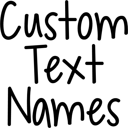 (ct-001) KG Jupiter Custom Text Names Numbers