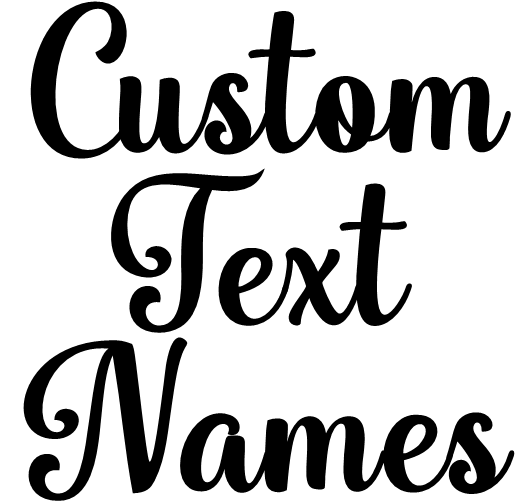 (ct-002) Mailerite Custom Text Names Numbers