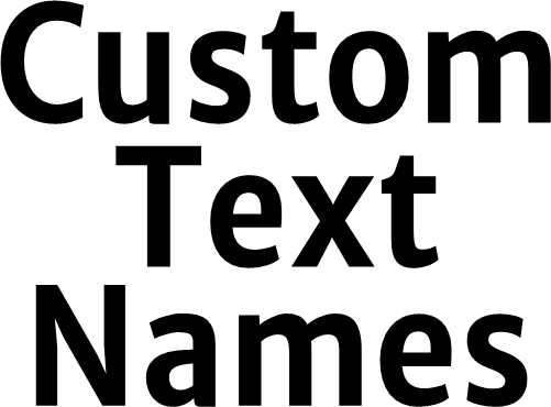 (ct-001) Meriweather Sans Custom Text Names Numbers