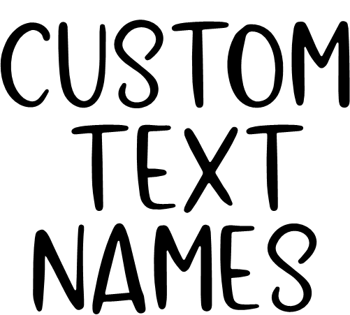(ct-001) Way to Heart Sans Custom Text Names Numbers
