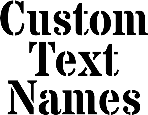 (ct-002) Stardos Custom Text Names Numbers
