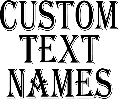(ct-006) Algerian Custom Text Names Numbers