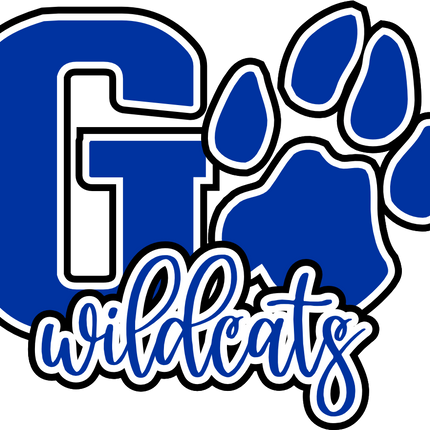 (334-02-A) Go Wildcats Team Name Leopard Print