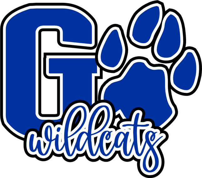 (334-02-A) Go Wildcats Team Name Leopard Print