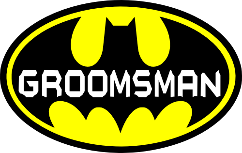 (412-05-B) Batman Wedding Party Custom Text