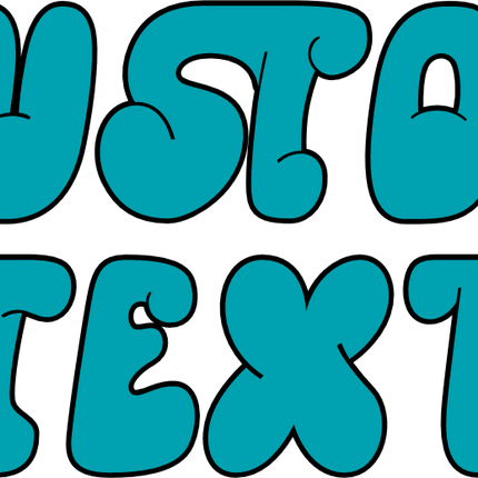 (ct-004) HyperBlob 2 Color Bubble Font