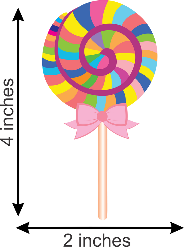 Sale Sucker Lollipop Matte Iron-On Transfer