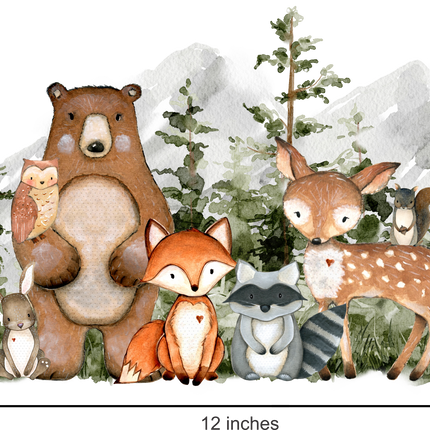 Sale Forest Woodland Animals Iron-On Transfer