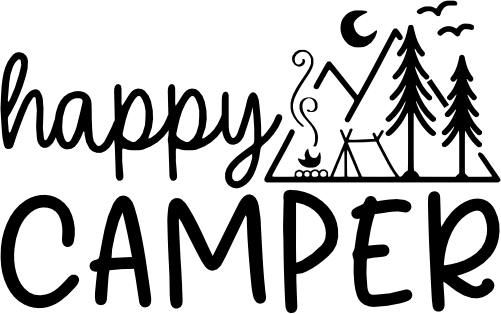 (228-06-S) Happy Camper Campfire Tent Mountains