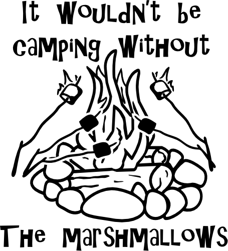 (228-04-P) It Wouldn't Be Camping without the Marshmallows