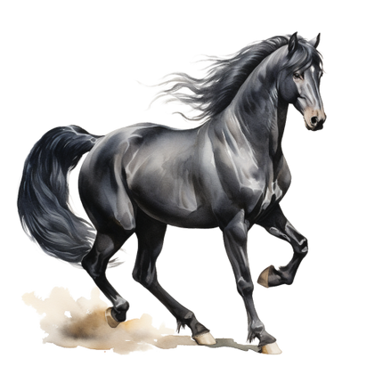 (s398-1-1P)  Watercolor Horse