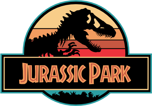 (244-07-C14) Retro Jurassic Family Dinosaur Custom