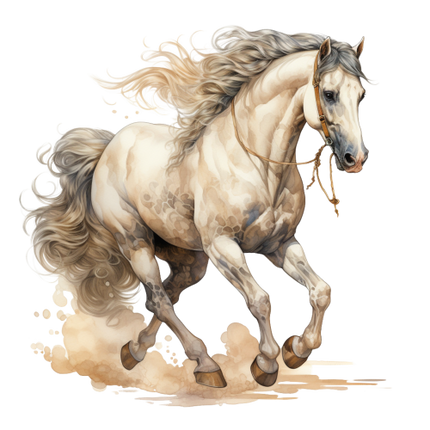 (s398-1-1Y)  Watercolor Horse