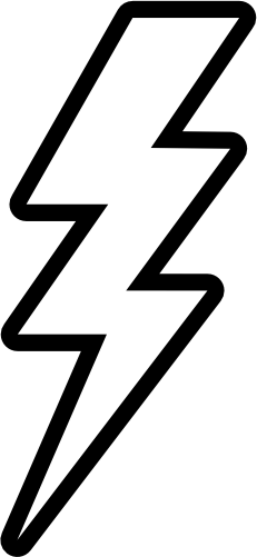 (210-01-J) Lightening Bolt