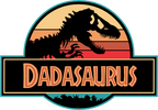 (244-07-C14) Retro Jurassic Family Dinosaur Custom