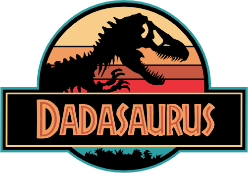 (244-07-C14) Retro Jurassic Family Dinosaur Custom