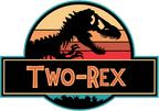 (244-07-C14) Retro Jurassic Family Dinosaur Custom
