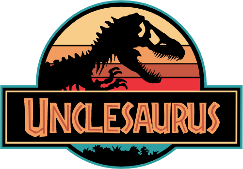 (244-07-C14) Retro Jurassic Family Dinosaur Custom