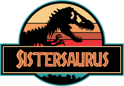 (244-07-C14) Retro Jurassic Family Dinosaur Custom