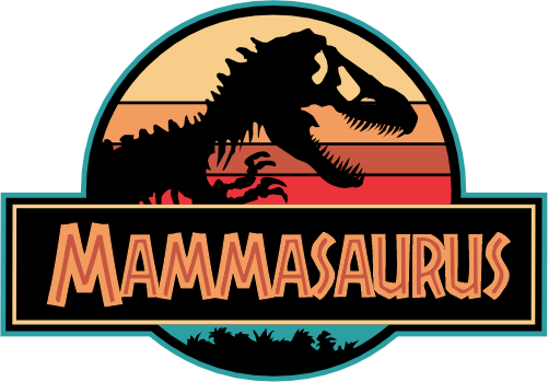 (244-07-C14) Retro Jurassic Family Dinosaur Custom