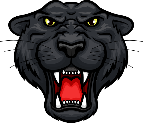 (145-1A-01) Panther Mascot