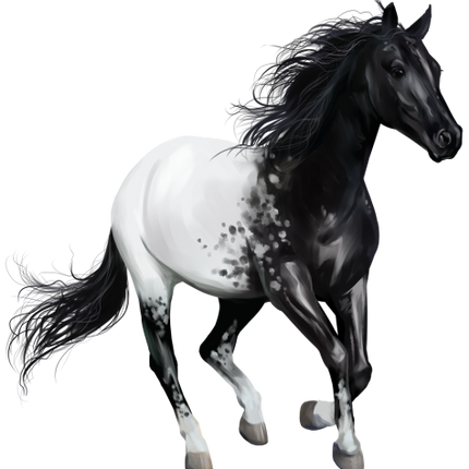 (s109-3-L)  Watercolor Horse