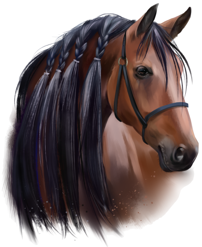 (s109-3-C)  Watercolor Horse