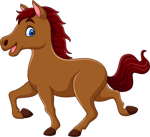 (s337-3-2D)  Cartoon Horse
