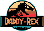 (244-07-C14) Retro Jurassic Family Dinosaur Custom