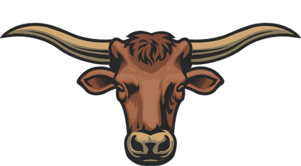 (145-1A-46) Bull Longhorn Mascot