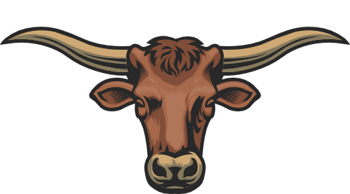 (145-1A-46) Bull Longhorn Mascot