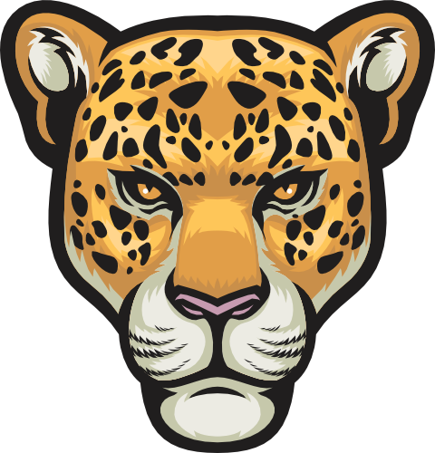 (s145-01-3Y) Leopard Jaguar Mascot