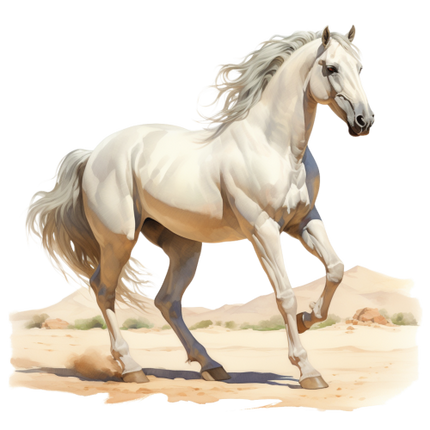 (s398-1-1X)  Watercolor Horse