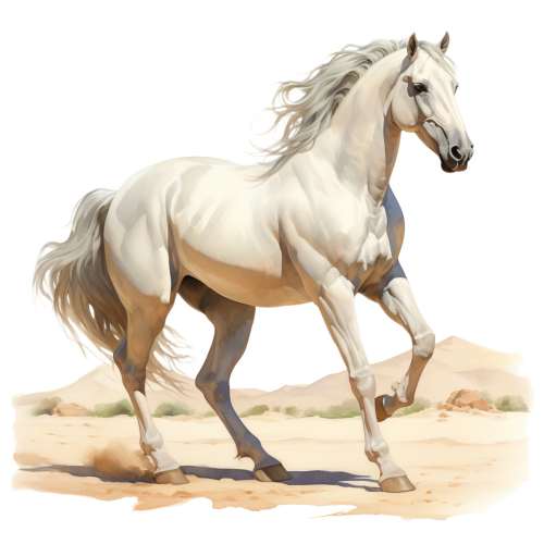 (s398-1-1X)  Watercolor Horse