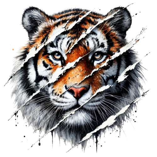 (355-01-P) Peeking Mascots Tiger