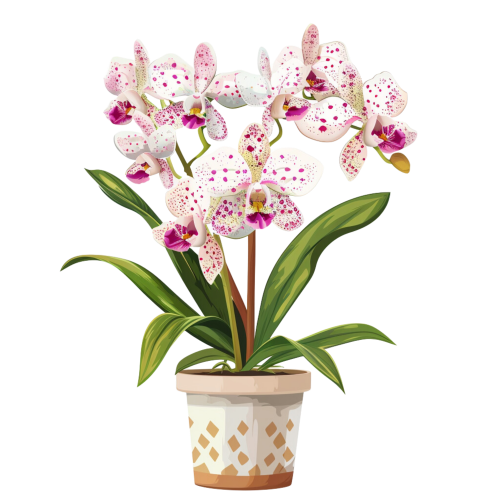 (125-03) Potted Orchids