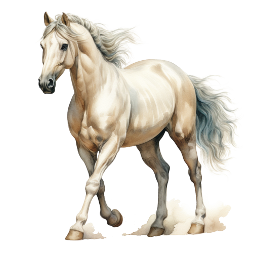 (s398-1-1N)  Watercolor Horse