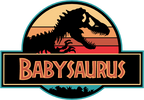(244-07-C14) Retro Jurassic Family Dinosaur Custom