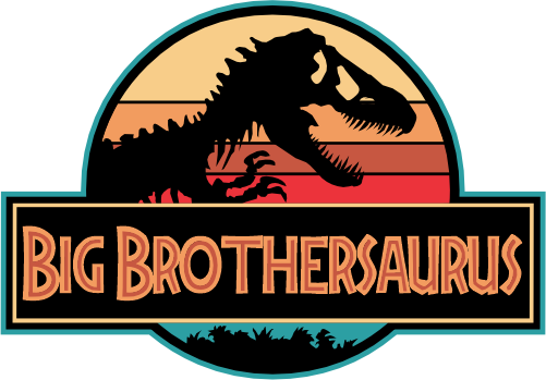 (244-07-C14) Retro Jurassic Family Dinosaur Custom