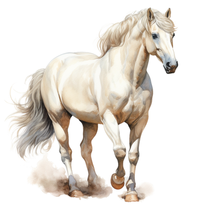 (s398-1-1J)  Watercolor Horse