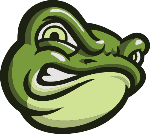 (s145-1-1O) Frog Bullfrog Mascot