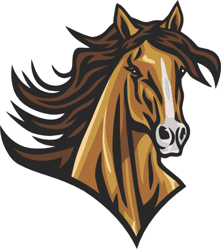 (145-1A-28) Horse Mustang Mascot