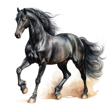 (s398-1-1R)  Watercolor Horse