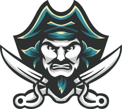 (145-1A-56) Pirate Buccaneer Mascot