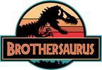 (244-07-C14) Retro Jurassic Family Dinosaur Custom