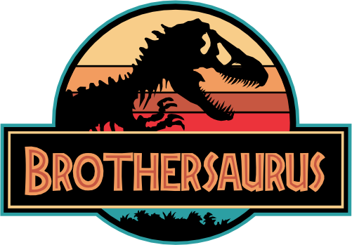(244-07-C14) Retro Jurassic Family Dinosaur Custom