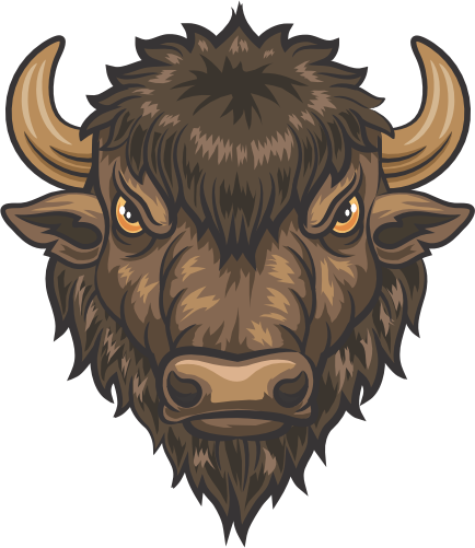 (145-1A-18) Buffalo Mascot