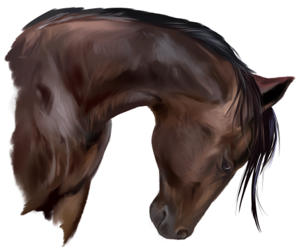 (s109-3-I)  Watercolor Horse